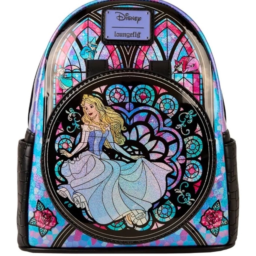 Loungefly Disney Princess Stained Glass Collection Sleeping Beauty Aurora Mini
